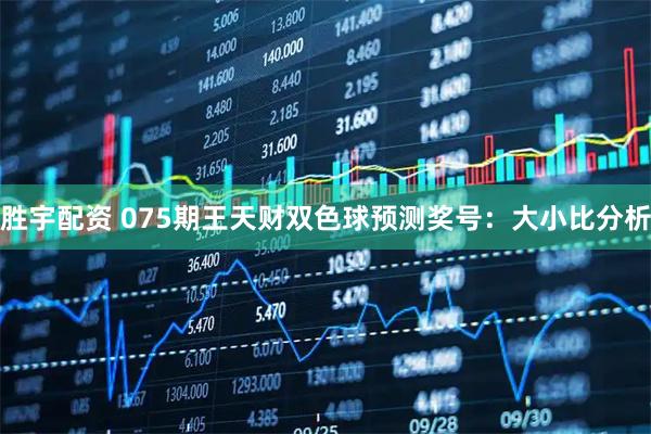胜宇配资 075期王天财双色球预测奖号：大小比分析